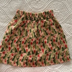 Women’s Knitted Dove - 100% linen skirt. Multi Color, Medium.